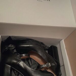 Musier Paris Escarpin Mary Jane Leather Heels